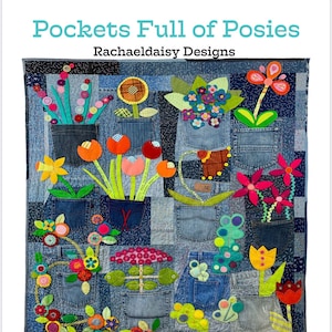 Pockets Full Of Posies Quilt Pattern Printed Version. image 1