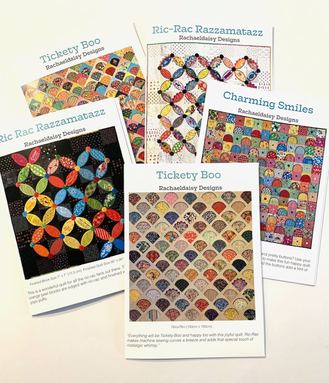 3 Ricrac Quilt Downloadable PDF Patterns Ricrac Super Trio Etsy