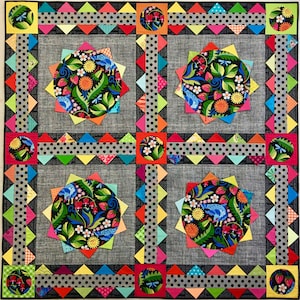 PDF - Carnival Dance Quilt Pattern - Downloadable PDF