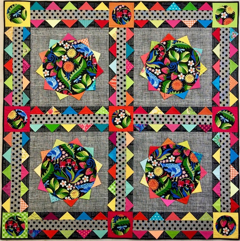 PDF Carnival Dance Quilt Pattern Downloadable PDF Etsy