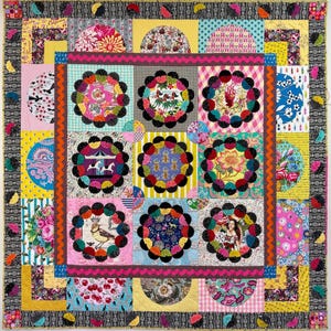 PDF - Yo-Yo Bloom Quilt - downloadable pattern