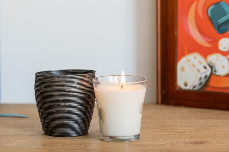 Silver Metal Wire Candle Holder With Glass Jar Bird Nest Etsy