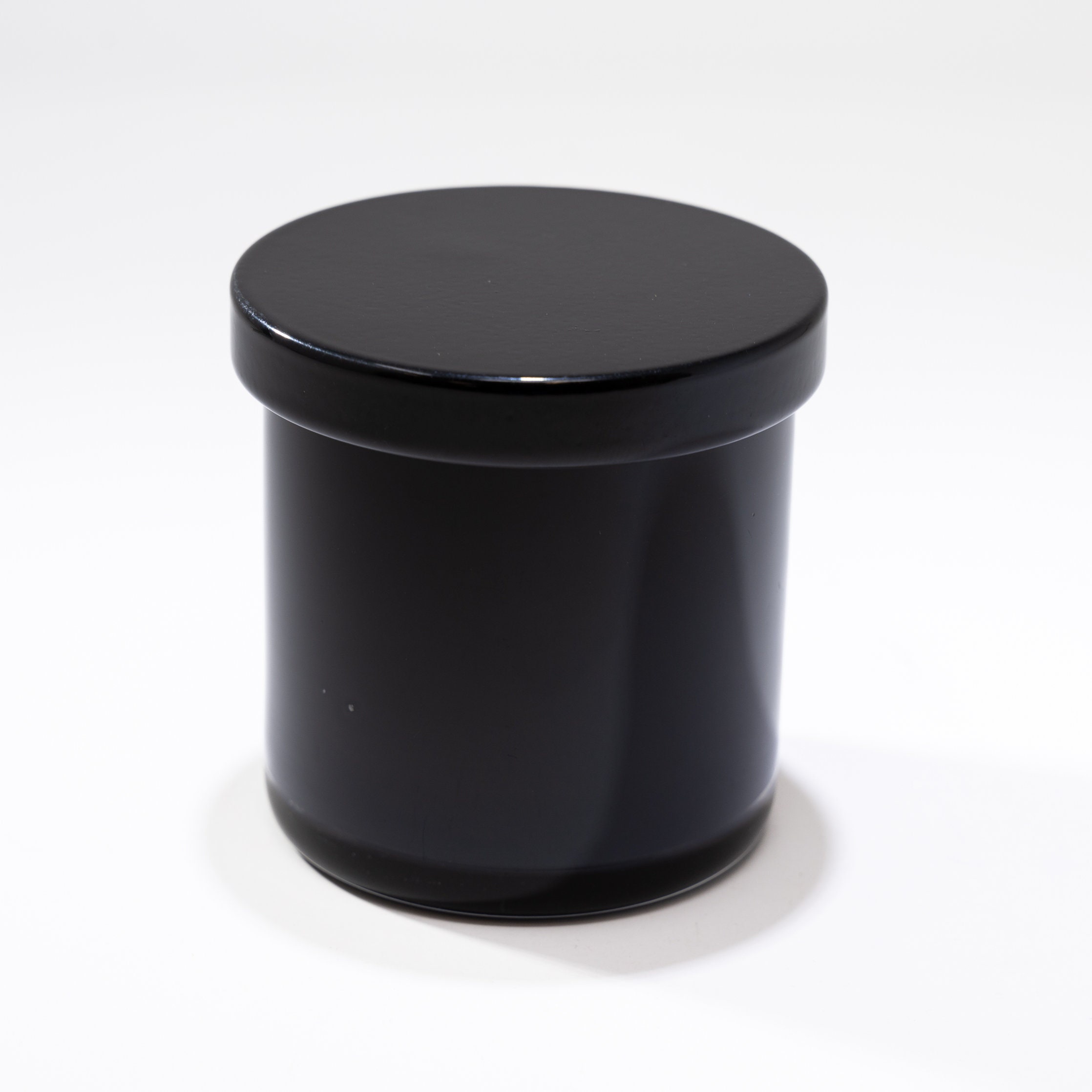 3 Oz. Glass Votive Candle Jar With Metal Lid Black or White 6 Pk. 12 Pk ...