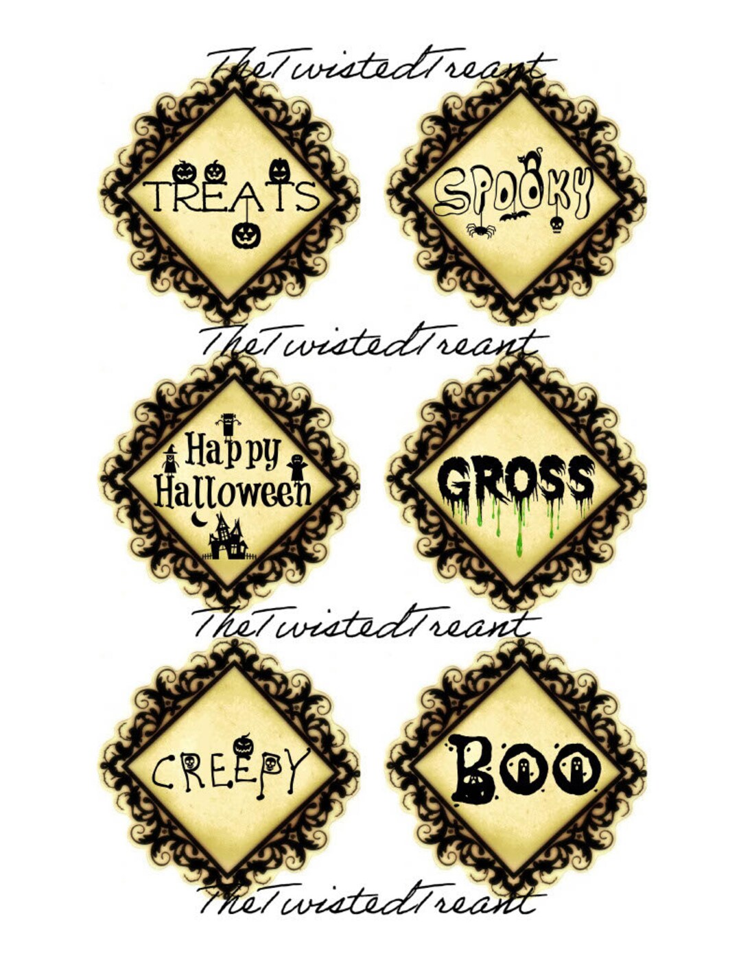 Halloween Apothecary Potion Labels Digital Download Vintage - Etsy