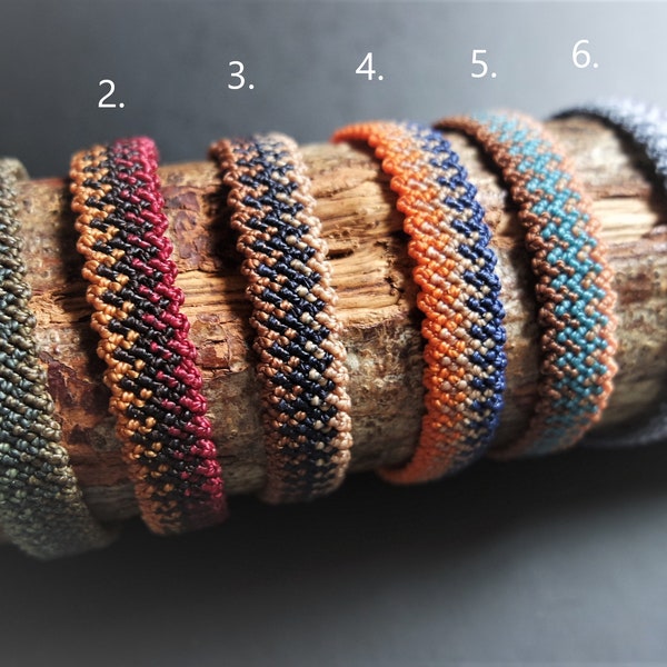 pulsera/tobillera de macramé surfista impermeable, tobillera boho, pulsera para él, regalo boho para ella, pulsera de amistad colorida, tobillera boho hippie