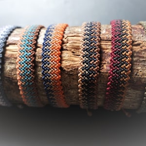 pulsera/tobillera de macramé surfista impermeable, tobillera boho, pulsera para él, regalo boho para ella, pulsera de amistad colorida, tobillera boho hippie imagen 5