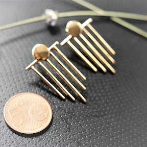 boho gemetric earrings for her,triangle dangle earrings,tribal ethnic jewelry,hippie brassearrings,bohemian  minimalist jewelry for women