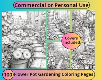 Kleurplaten bloementuin grijswaarden: PLR commercieel gebruik (pdf)