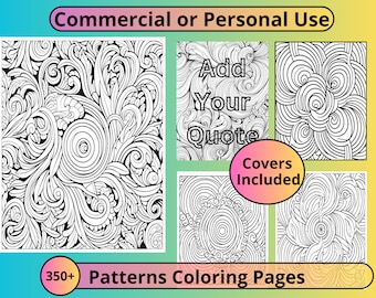 Kleurplaten abstracte patronen: 350+ PLR commercieel gebruik (pdf)