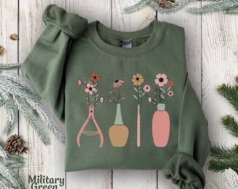 nail tech sweatshirt, Gift for Nail Tech Hoodie Nail Salon Gift Nail Artist Sweatshirt Nail Technician Sweater, Manicurist, Cosmetology Gift
