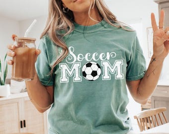 Soccer Mom Shirt, Soccer Mama TShirt, Game Day Shirt, Cute Sports Mom Soccer Shirts, Mothers Day Gift For Soccer Mom, Comfort Colors® Tee