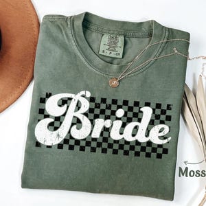 Comfort Colors Bride Shirt for Bride Tshirt, Bride Bachelorette Party Shirt, Tee, Gift for Bride Wedding Shirts, Cute Bridal Shower T-shirt image 3