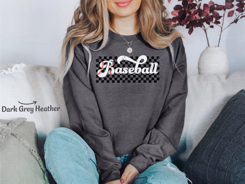 Baseball Crewneck Sweatshirt, Baseball Hoodie, Vintage Baseball Shirt Gift Retro Baseball Sweater, Baseball Hoody, Baseball Mom Sweatshirt Bild 6