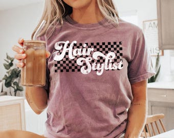 Hair Stylist Shirt, Hair Dresser Shirts, Hairstylist Gift for Hairdresser Hair Stylist Hairstylist Shirt for Hair Salon Retro Comfort Colors