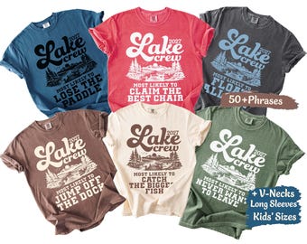 Custom Lake Shirts Family Lake Shirts Lake Bachelorette Most Likely Funny Friends Lake Vacation Matching Girls Lake Trip Comfort Colors