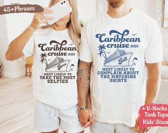Custom Caribbean Cruise Shirts Matching Family Caribbean Cruising Shirts Friends Most likely Caribbean Cruise Tee Tshirt Tank Comfort Colors