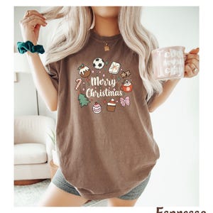 Christmas Soccer Shirt, Soccer Tee, Soccer Tshirt, Soccer Lover Shirt Christmas Gift for Soccer Family Matching Shirt Soccer Comfort Colors® image 5