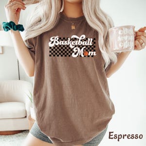 Basketball Mom Shirt, Retro Basketball Mom Tee, Vintage Basketball Mom Tshirt, Basketball Mama Shirt for Basketball Mom Gift, Comfort Colors image 4