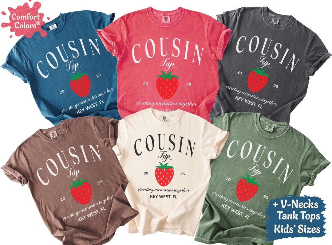 Cousins Trip Shirt 2025 Cousin Vacation Shirt Cousin Group Shirts ...
