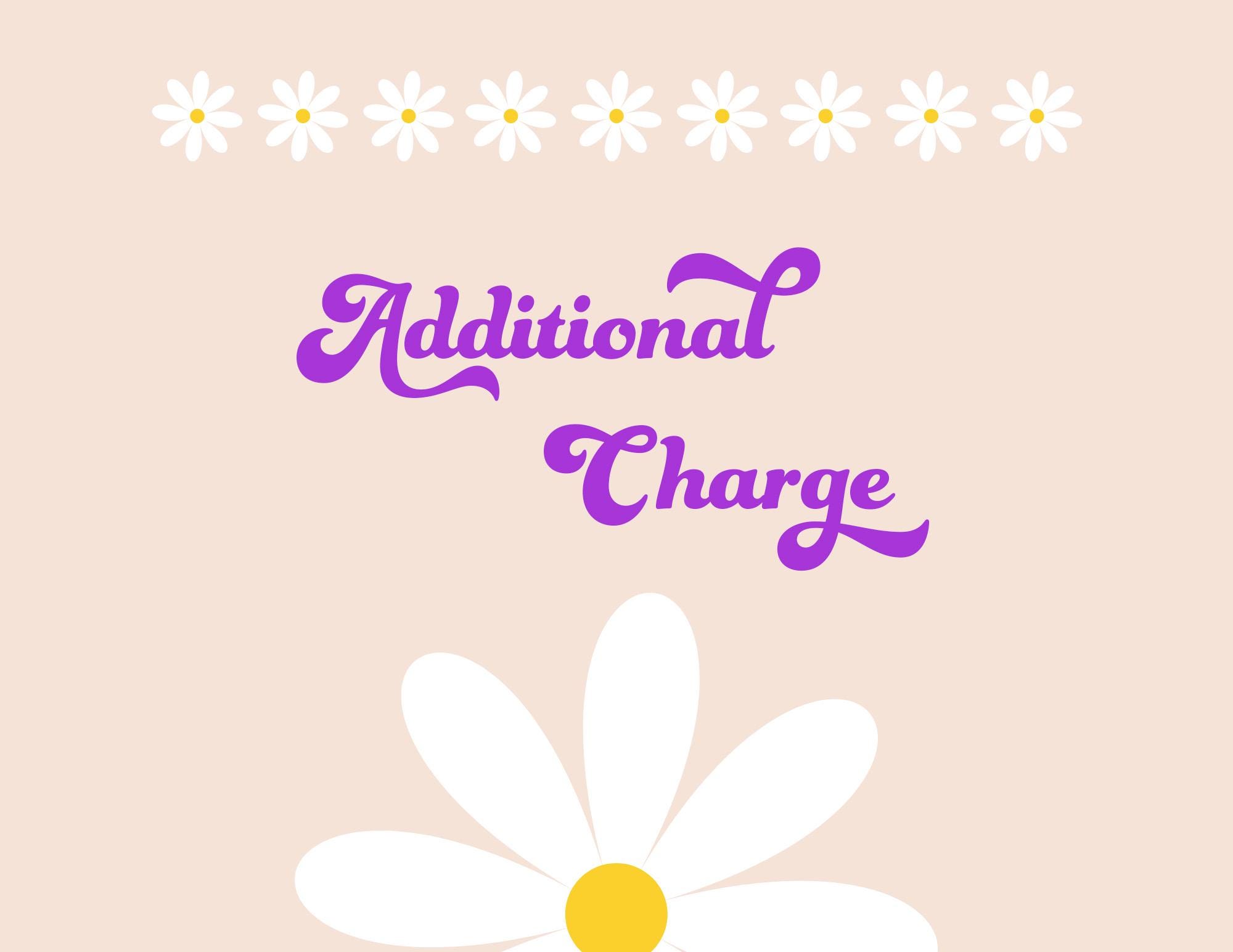 Additional Charge - Etsy