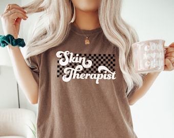 Esthetician Shirt Gift, Skincare Shirts, Aesthetician Shirt, Skin Shirt, Retro Cosmetologist Shirt, Gifted Esthetician, Comfort Colors Tee