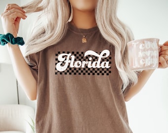 Retro Florida Shirt, Florida Tee, Vintage Florida Shirts, Florida Vacation Shirt Florida Tshirt Florida Gift for Florida Trip Comfort Colors
