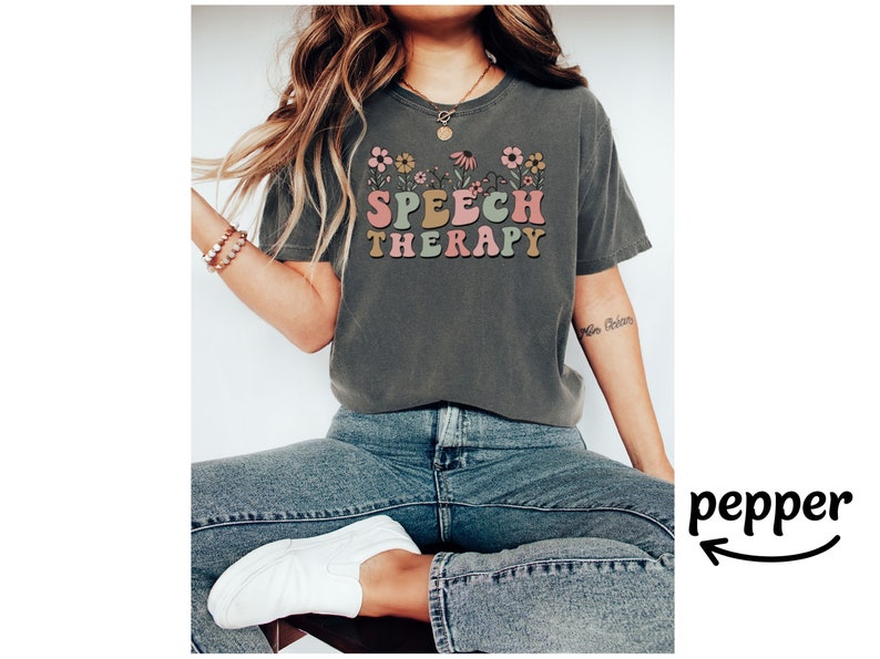 Speech Therapy Shirt for SLP Shirt Gift Speech Language Pathologist Shirt for Speech Therapist Tee Speech Pathologist Tshirt Comfort Colors® image 3