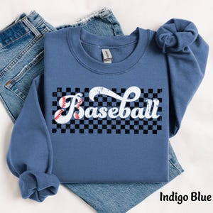 Baseball Crewneck Sweatshirt, Baseball Hoodie, Vintage Baseball Shirt Gift Retro Baseball Sweater, Baseball Hoody, Baseball Mom Sweatshirt Bild 1