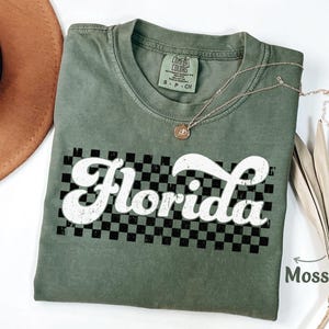 Retro Florida Shirt, Florida Tee, Vintage Florida Shirts, Florida Vacation Shirt Florida Tshirt Florida Gift for Florida Trip Comfort Colors