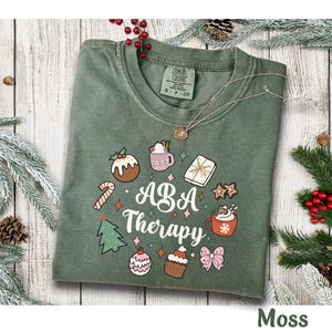 Christmas ABA Shirt, ABA Therapy Shirt, Gift for Aba Therapist shirt, Aba Tee Aba Tshirt Aba New Year Behavior Analyst Comfort Colors® Shirt