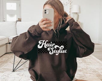 Hairstylist Hoodie, Hairstylist Sweatshirt Gift, Hair Stylist Sweatshirt Hairdresser Cosmetology Sweatshirt, Beauty School Beauty Salon Gift