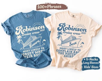 Family Cruise Most Likely Shirts Funny Family Cruise Vacation Family Name Matching Family Cruise Trip Custom Cruising Family Comfort Colors