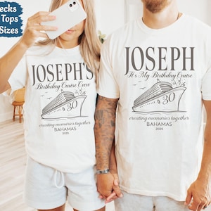 Custom Birthday Cruise Shirts Birthday Cruising Crew Shirt 2025 Matching Cruise Birthday Party 30 Birthday Family Cruise Tees Comfort Colors