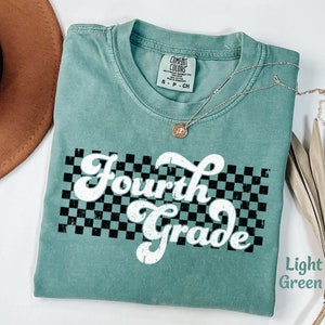 4th Grade Teacher Shirt Gift for Fourth Grade Teacher Shirt for 4th Grade Teacher Tshirt, Retro, Teacher Appreciation Tee, Comfort Colors
