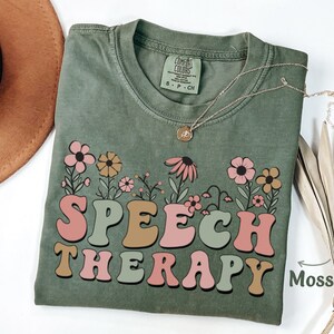 Speech Therapy Shirt for SLP Shirt Gift Speech Language Pathologist Shirt for Speech Therapist Tee Speech Pathologist Tshirt Comfort Colors® image 1