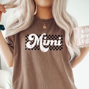 Mimi Shirt for MIMI Gift Shirt, Cute MiMi Tee Gift from Grandkids Crewneck Shirt New Mimi Tshirt Grandma Tee Retro Mimi Comfort Colors Shirt