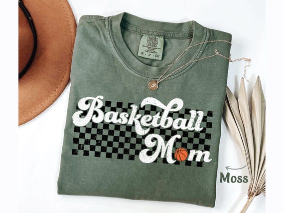 Basketball Mom Shirt, Retro Basketball Mom Tee, Vintage Basketball Mom Tshirt, Basketball Mama Shirt for Basketball Mom Gift, Comfort Colors
