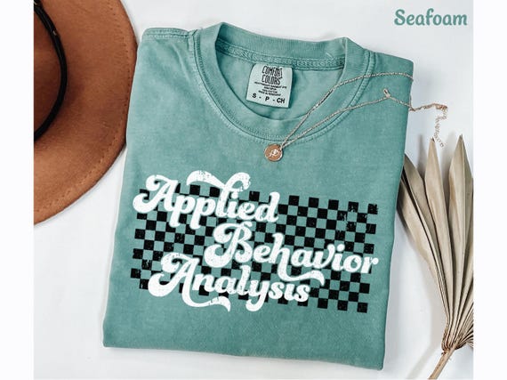 ABA Shirt, ABA Therapy Shirt, Gift for Aba Therapist shirt, Retro Aba Tee, Checkered Aba Tshirt, Vintage Aba Behavior Analyst Comfort Colors