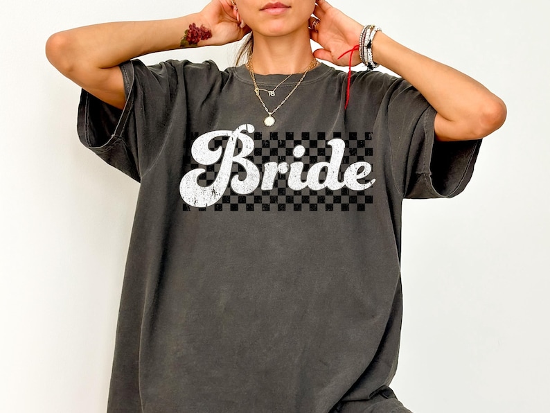 Comfort Colors Bride Shirt for Bride Tshirt, Bride Bachelorette Party Shirt, Tee, Gift for Bride Wedding Shirts, Cute Bridal Shower T-shirt image 1