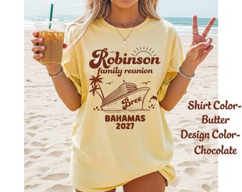 Custom Family Reunion Cruise Shirts, V-Necks, Long Sleeves, Funny Cruising Family Reunion Cruise Tees Cruise Family Reunion Comfort Colors