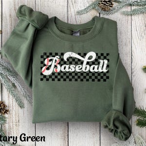 Baseball Crewneck Sweatshirt, Baseball Hoodie, Vintage Baseball Shirt Gift Retro Baseball Sweater, Baseball Hoody, Baseball Mom Sweatshirt Bild 5
