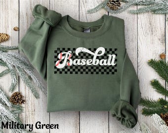 Baseball Crewneck Sweatshirt, Baseball Hoodie, Vintage Baseball Shirt Gift Retro Baseball Sweater, Baseball Hoody, Baseball Mom Sweatshirt