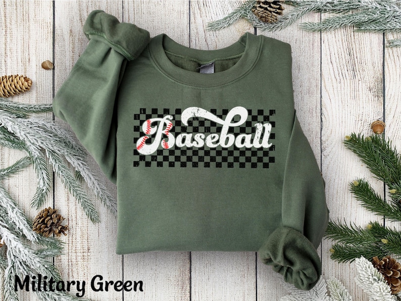 Baseball Crewneck Sweatshirt, Baseball Hoodie, Vintage Baseball Shirt Gift Retro Baseball Sweater, Baseball Hoody, Baseball Mom Sweatshirt Bild 5