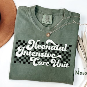 Nicu Shirt Gift, Nicu Nurse Shirts, Nicu Crew Shirts Floral Nicu Team Shirt, Cute Nicu Crew Tee, Neonatal Intensive Care Unit Comfort Colors
