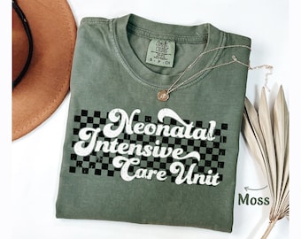 Nicu Shirt Gift, Nicu Nurse Shirts, Nicu Crew Shirts Floral Nicu Team Shirt, Cute Nicu Crew Tee, Neonatal Intensive Care Unit Comfort Colors