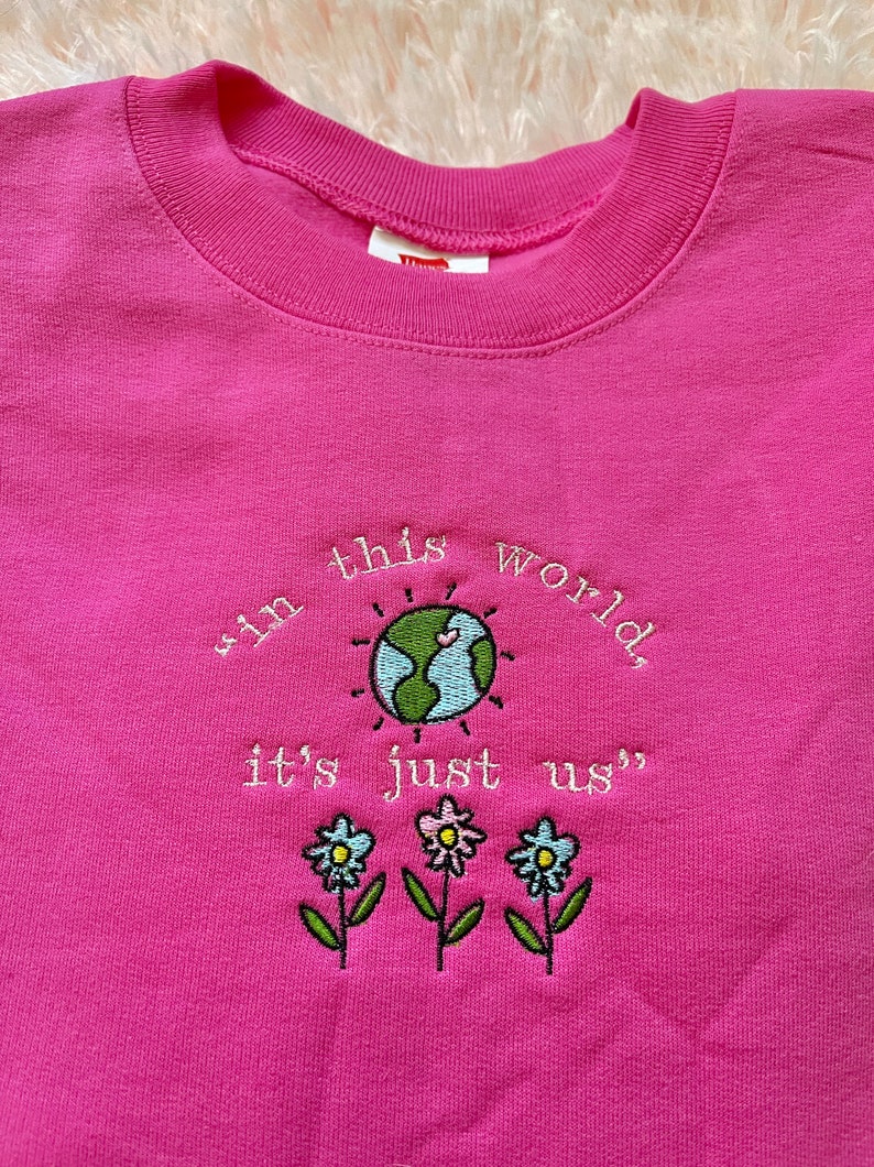 Harry styles pink crew neck Clearance