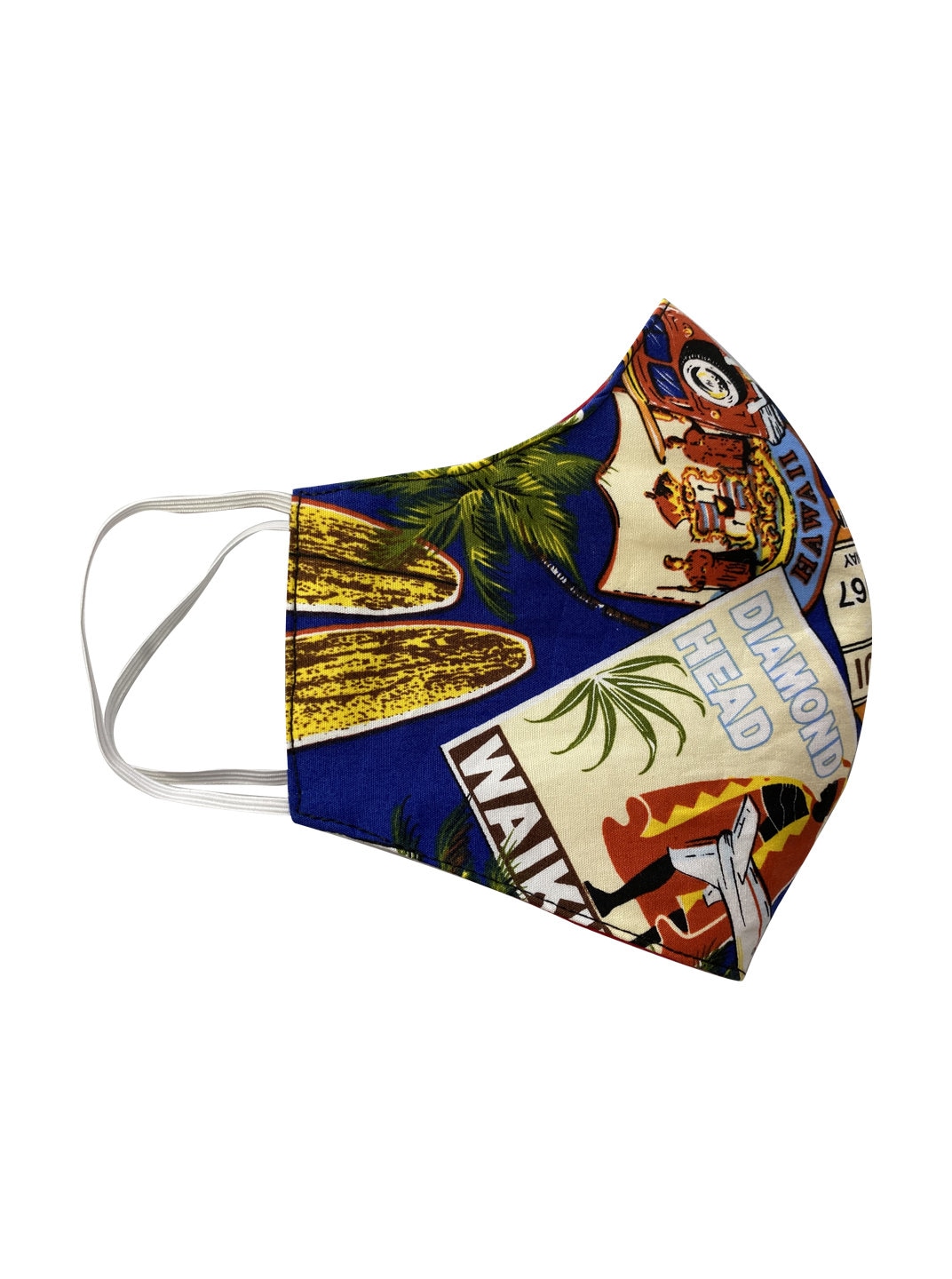 Aloha Print Hawaiian Print Face Mask Face Cover 3 Layer Filter Etsy