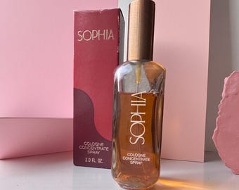 Sophia by Coty Vintage 2 oz Cologne Concentrate Spray in Original Box 70-75% Full