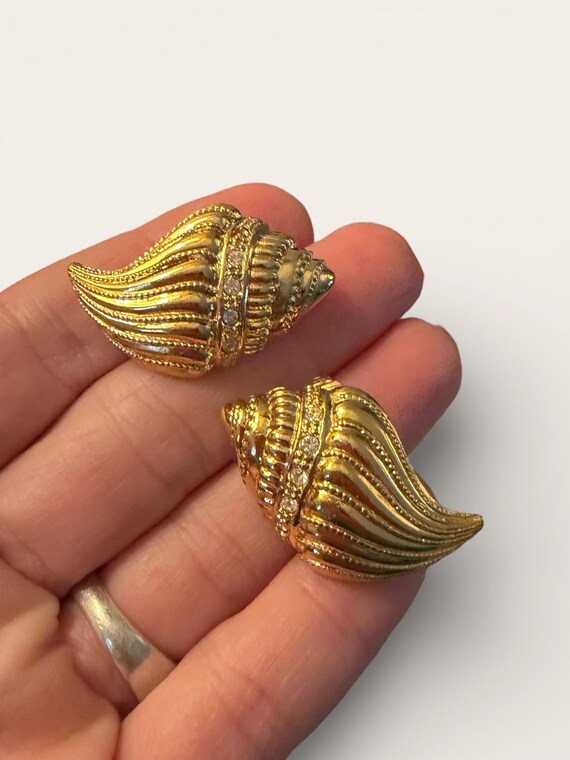 KJL for Avon Vintage Kenneth Jay Lane Conch Shell… - image 2