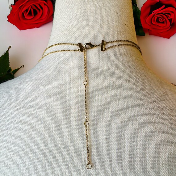 Contemporary Designer Gemstone Drop Necklace Adju… - image 6